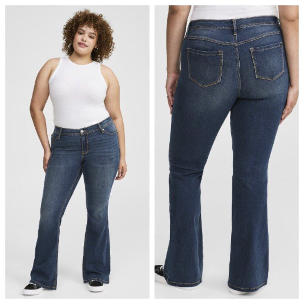 Torrid Women's Luxe Slim Boot Jean Rainstorm Size 16S